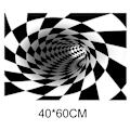 Miniatyrbild 1 av 10: Vortex Illusion Matta 3D Trap Effekt Utskrift Matta Sovrum Vardagsrum Studierum Golvmatta 40*60cm