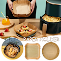 Miniatyrbild 2 av 8: 50/100 st Airfryer Set Airfryer Ugn Bakplåt Papper Kökstillbehör Round 100pcs