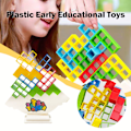 Miniatyrbild 3 av 10: Enkel stapling Block Leksaker För Barn Pussel Tidig Pedagogisk Leksak För Pojkar Flickor Barn 48 Building Blocks
