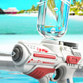 Miniatyrbild 3 av 8: Elektrisk vattenleksak Automatisk vattenblåsare Pojke Flickor Vattenkampleksaker Plast Space Blaster Lithium Battery
