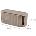Miniatyrbild 3 av 10: Kabelhantering Organizer Box med lock Sladd Organizer Box för att dölja & dölja power Sladdar Hider för skrivbords-TV Green