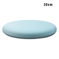 Miniatyrbild 1 av 10: Rund Memory Foam -kudde Bekväm Andas Vadderad Cover Tvättbar matta För Hem Sovrum Vardagsrum Light Blue 30cm