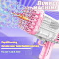 Miniatyrbild 5 av 11: Elektriska Bubble Makers Bubble Blowing Products Tecknad Rocket Launcher Shape Blue