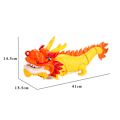 Miniatyrbild 7 av 9: Elektrisk Swing Dragons dansleksak med färgglada ljus Roliga lätta ljud lätt leksak för pojkar flickor Dragon Dance