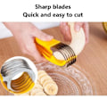 Miniatyrbild 10 av 10: Rostfritt stål Banan-Cutter Multi-Purpose Mjuk frukt Cutter Kökstillbehör 2pcs