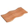 Miniatyrbild 7 av 7: Träbröd Dessertbricka Multipurpose Carving Vågformad fruktkakabräda Praktisk köksredskap för hemmacamping picknick Wave Pattern