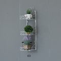 Miniatyrbild 1 av 10: Järnnagellack på väggen Hylla Vitrinskåp Hylla Kosmetikaffär Manikyr Kosmetikahylla White
