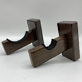 Miniatyrbild 1 av 8: Ergonomisk basebollträställ För vägg Träställ Väggmonterad Case Horisontell vägghylla Fladdermusförvaringshylla Brown
