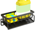 Miniatyrbild 1 av 9: Multifunktionell bänkskiva dränerande förvaringsställ Kraftig slitstark dräneringsställ för badrumskök Black