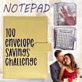 Miniatyrbild 2 av 8: 100 kuvert Pengar att spara utmaningar Notebook Budget Pärm Bok Pengaplaneringsspel för Auldts Kids Blue