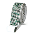Miniatyrbild 1 av 7: DIY Rhinestone självhäftande band Lätt att använda Kristaller Dekorationsremsor för hantverk dark green 12 Rows