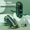 Miniatyrbild 3 av 11: 2st Roterande krokvägg Självhäftande krok Plast Ingen borrhatt Handduksnyckelkrok Dark Green 1 Box Of 2