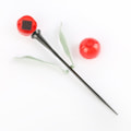 Miniatyrbild 4 av 10: 1 st Tulipformad LED-solcellslampa Vattentät Rör Gräsmattslampor Stående Dekor För Gård Utomhusfest Red