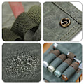 Miniatyrbild 9 av 11: Utomhusresor Kryddsats med 12 delar hängbar Multi Spice Container Bag för picknick Army Green