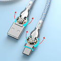 Miniatyrbild 6 av 11: Dubbel armbågshuvud roterbar laddningskabel Lätt bärbar laddningssladd för telefoner Bärbara datorer for ios 2m