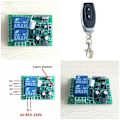 Miniatyrbild 3 av 8: Universal 433 Mhz trådlös fjärrkontrollswitch Relä 220V 2CH Mottagarmodul +RF 433Mhz Fjärrkontroller Remote Control