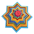 Miniatyrbild 1 av 8: 3D Magic-Star-leksak för barn Relief Stress Magic-Vision Bytande leksak för sovrum Multicolour
