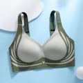 Miniatyrbild 7 av 11: Lyftande Anti-Slappande Trådlös Push-Up BH Maskintvättbar Komfortunderkläder för Matchande Kläder Milky White XL