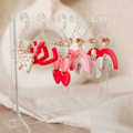 Miniatyrbild 3 av 8: Hållare för smyckesställ Creative örhänge Display Stativ Klädhängare Stativ Smyckeförvaring Eardrop Hook Show Case Transparent