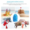 Miniatyrbild 8 av 10: Vinter Snö Leksak Penguin Snö Form Barn Barn Vinter Utomhus Snö Sand Form Snöboll Maker Clip Multicolour