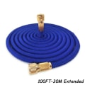 Miniatyrbild 1 av 10: Expanderbar trädgårdsslang Styrka Slitstark Lätt läckagetät vattenslang för utomhusbruk Blue 100FT-30M Extended