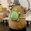 Miniatyrbild 5 av 8: Härlig liten Capybara Plyschdocka Lättvikts Supermjuk fylld leksak för barn Pojke Flicka Kvinnor Män Doll and Turtle 10cm