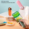 Miniatyrbild 5 av 11: Uppladdningsbar matförseglingsmaskin Fuktbeständig plastpåsförslutning för potatispåsar Orange