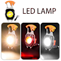 Miniatyrbillede 5 af 7: Cobs Nøgleringslys Multifunktionel Mini LED Lommelygte Nødlys med Oplukker til Udendørs Vandreture Orange