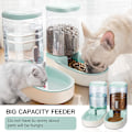 Miniatyrbild 5 av 10: Husdjur Katter Hundar Automatisk Waterer Vattenautomat 3,8 L Eller Mat Matare Husdjur Automatisk Matare Feeding Machine Green