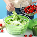 Miniatyrbild 2 av 11: Multifunktionell automatisk dehydrator för grönsakssallad elektrisk salladssnurra Green