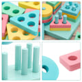 Miniatyrbild 9 av 10: Geometrisk form Matchande block Tänkande logik Träningsleksaker för pojkar Flickor Barn Square