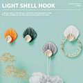 Miniatyrbild 4 av 11: Creative Shell självhäftande krok Multifunktionell väggmonterad vattentät krok Gray