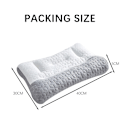 Miniatyrbild 10 av 11: Ortopedisk kudde för djup sömn, andningsbar, bekväm, ergonomisk kudde för smärtlindring i axlar och nacke White 1pcs