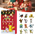 Miniatyrbild 4 av 8: 24-dagars figurer Jul adventskalenderlåda Snygga leksaker Holiday Countdown Box För pojkar Flickor Vänner Atrovirens