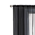 Miniatyrbild 1 av 7: Tyller Bakgrund Draperier Gardin Modern stil Skiljepanel Semi-blackout Voiles Shear Tyg Party Heminredning Black 140*230
