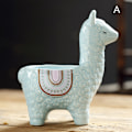 Miniatyrbild 1 av 10: Unika djursuckulentkrukor Söta alpackasuckulentkrukor Heminredning för minisuckulentväxter Light Blue A