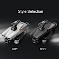 Miniatyrbild 8 av 11: Mini Borstlös Positionering Flygande Drönare Extra Lång Uthållighet Quadcopters Leksaker Nyhet Födelsedagar Present Grey 4K 1B