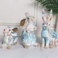 Miniatyrbild 6 av 10: Harts Kaninfigurer Nordisk Djurprydnad Med Printed Inredning Hem Vardagsrum Inredning C