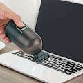 Miniatyrbild 4 av 11: Mini Desktop Dammsugare Bärbar Stark Tangentbordsrengörare med långt munstycke för hemmet White