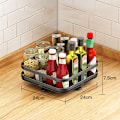 Miniatyrbild 7 av 10: 360° roterande förvaringsställ Används i alla rum i huset Bordsförvaringshållare Kök Sovrum Kosmetiktillbehör 3-layer Square
