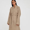 Miniatyrbild 6 av 7: Enkel nattlinne för kvinnor Elegant Bekväm pyjamas för hemmets sovrum Brown M