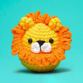 Miniatyrbild 5 av 8: Birds Shape Virkningssats för nybörjare Multipurpose Handvävd virkdocka för kvinnor Lion