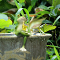 Miniatyrbillede 4 af 6: Tipsy Frøer Statuer Sjove Frøer Statue Blomsterkrukke Miniature Frøer Figurer Plantedekorationer Til Krukker 5171