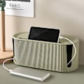 Miniatyrbild 9 av 10: Kabelhantering Organizer Box med lock Sladd Organizer Box för att dölja & dölja power Sladdar Hider för skrivbords-TV Green