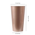 Miniatyrbild 1 av 6: Självbevattnande kruka Violet Pots Lazy Flower Pot Automatisk bevattning Kruka Blomkruka Champagne Gold L