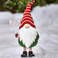 Miniatyrbild 6 av 8: Metall Gnome Yard Stake Juldekorationer Utomhus Stake Uteplatsdekor A B C 3 Pack
