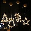 Miniatyrbild 4 av 9: Christmas Cartoon Sugkopp String Lights Enkel Xmas Festival dekorativa ljus för semester fester 4pcs