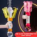 Miniatyrbild 4 av 11: Automatisk vattenspruta leksak med färgglad LED-lampa bärbar rolig elektrisk vattenleksaker för pojkar flickor Optional Gold