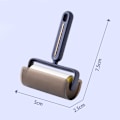 Miniatyrbild 9 av 10: Sticky Lint Roller Fluff Cleaner Remover med cover avdragbar smutsdekal Rengöringstillbehör för kläder soffa husdjurshår White