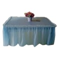 Miniatyrbild 5 av 10: Vattentät oljetät duk Återanvändbar bordskjol rektangel cover för festbröllopsbankett Black Table Cloth   Table Skirt